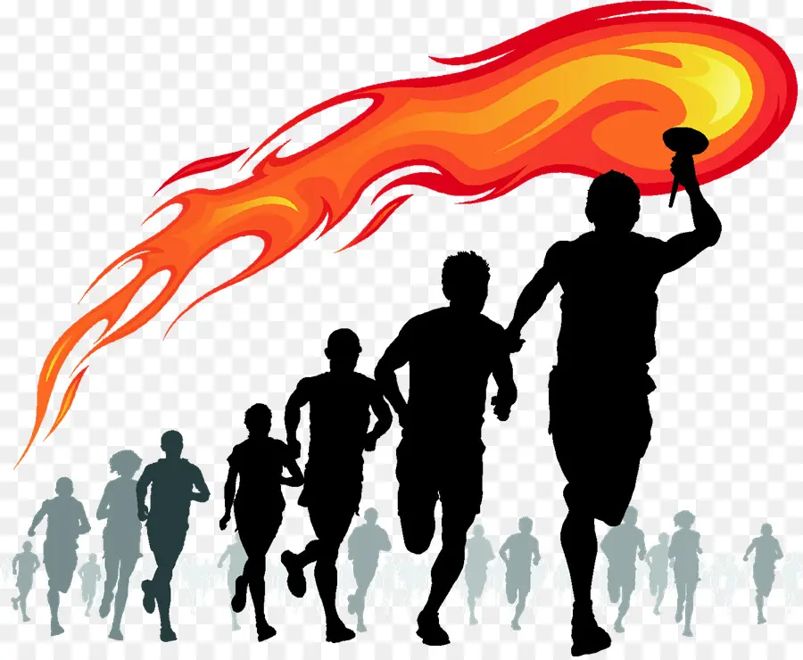 Corriendo Con Antorcha，Carrera PNG