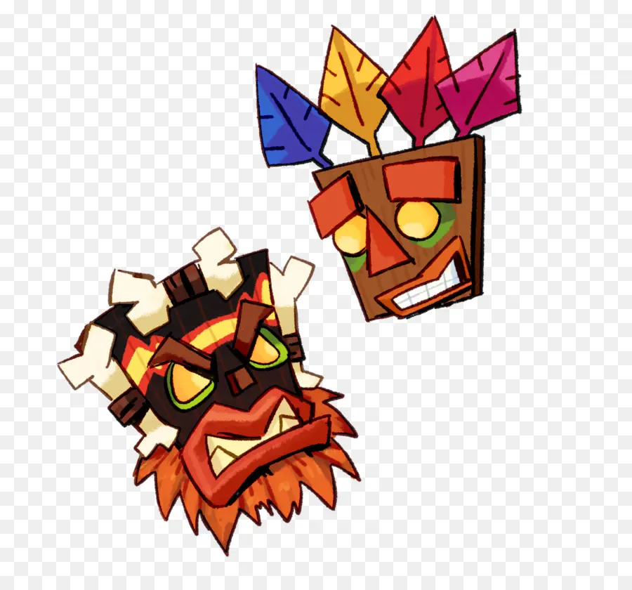 Crash Bandicoot N Sane Trilogía，Uka Uka PNG