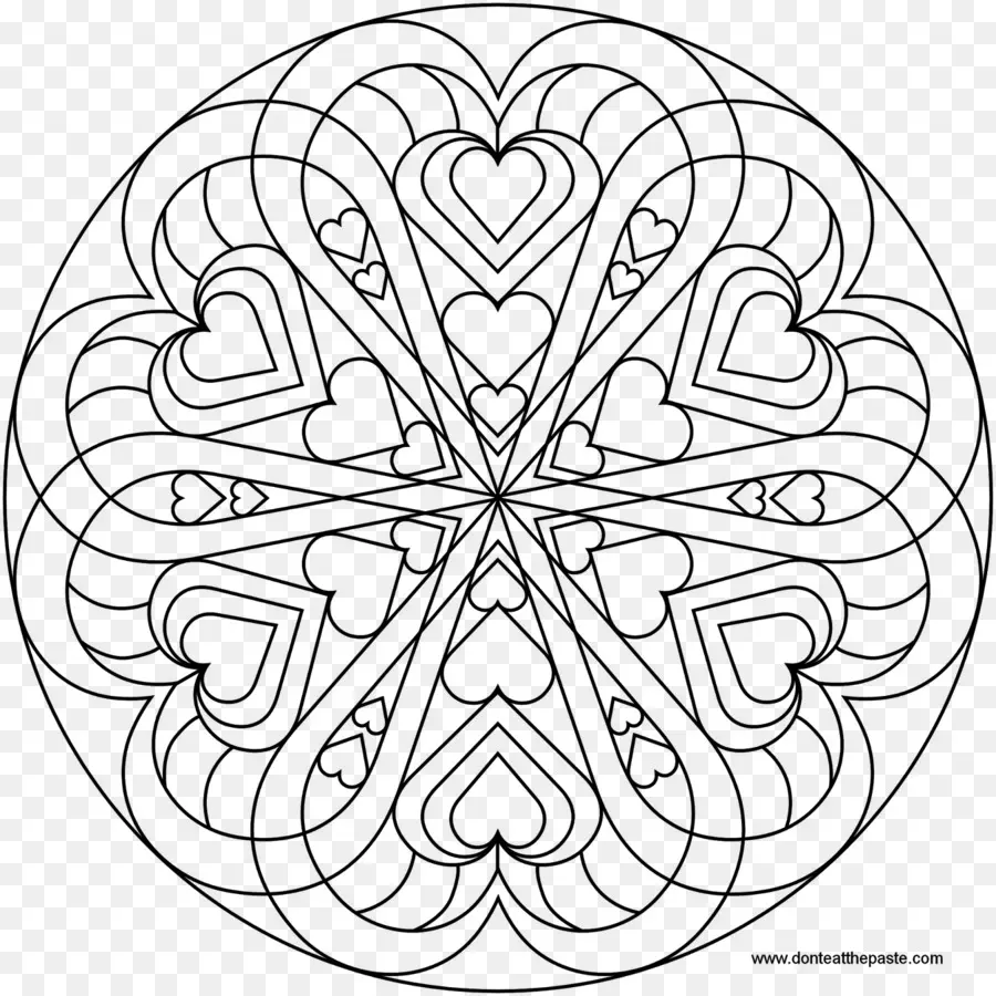 Mandala，Libro De Colorear PNG