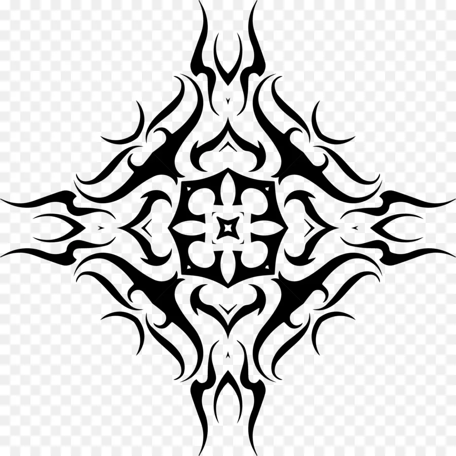 Diseño De Tatuaje Tribal，Tatuaje PNG