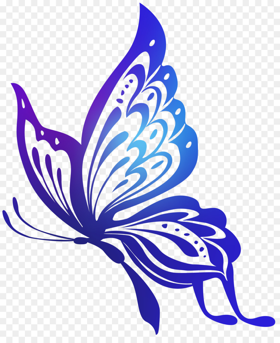 Mariposas Azules，Flores PNG