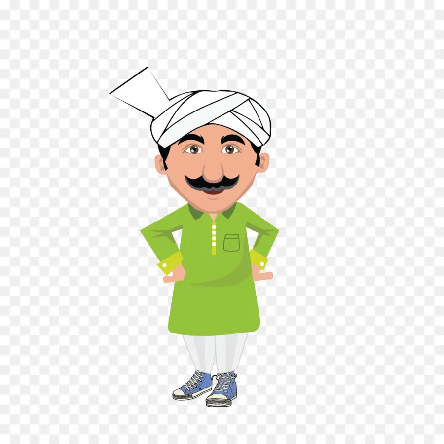 Hombre De Dibujos Animados，Turbante PNG