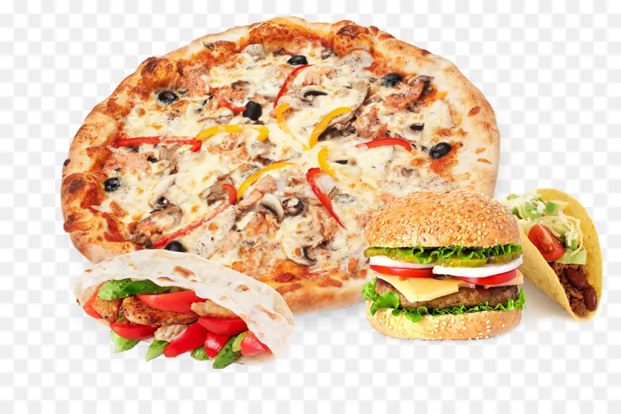 Pizzas Y Comida Rápida，Hamburguesa PNG