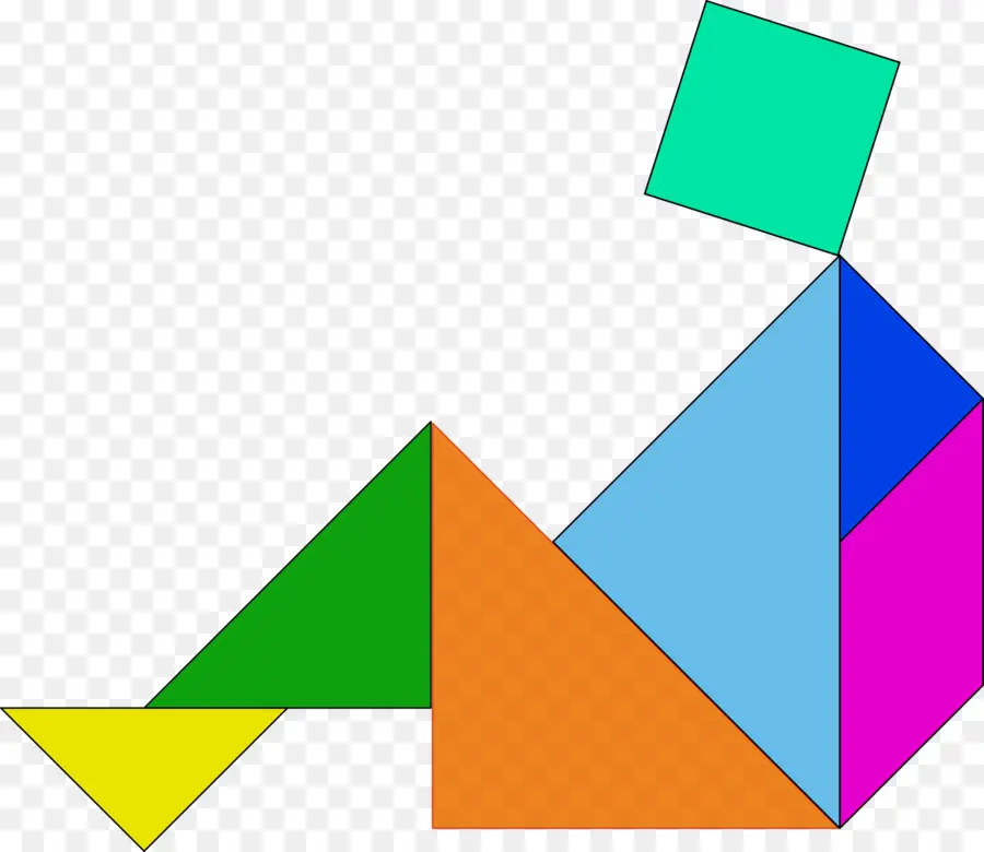 Tangram，Rompecabezas PNG