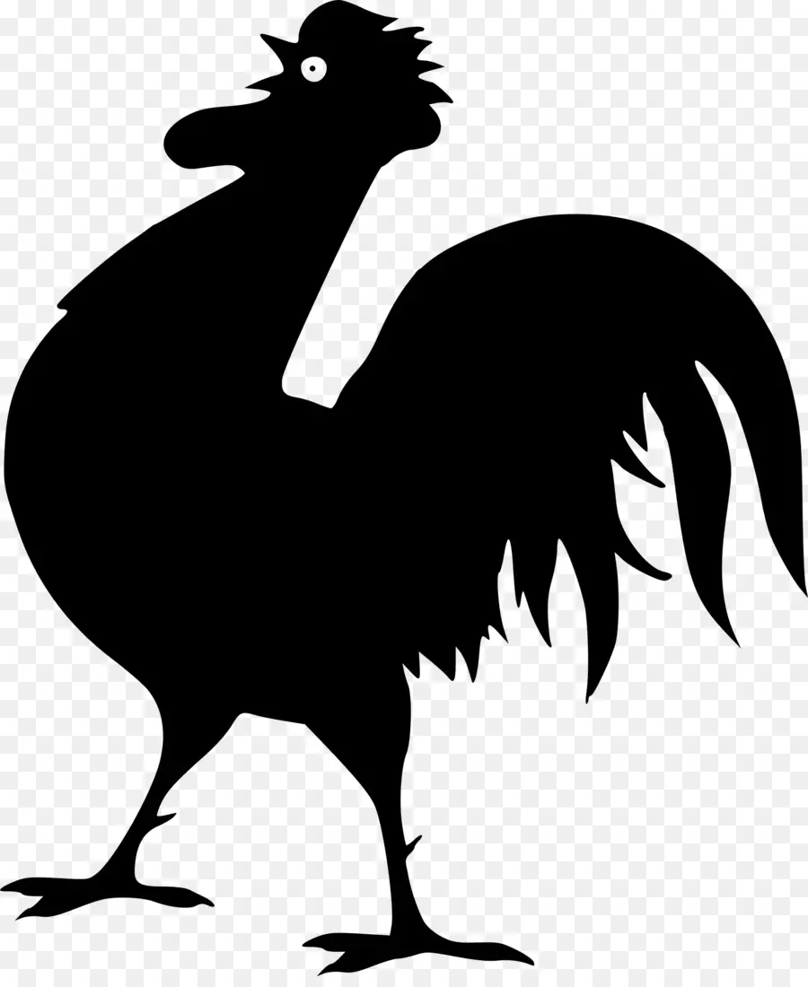 Pollo，Silueta PNG