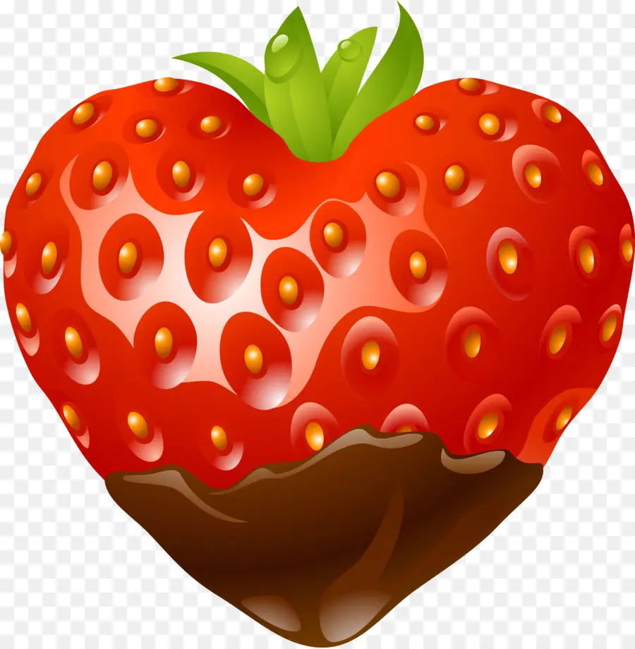 Fresas，En Forma De Corazon PNG