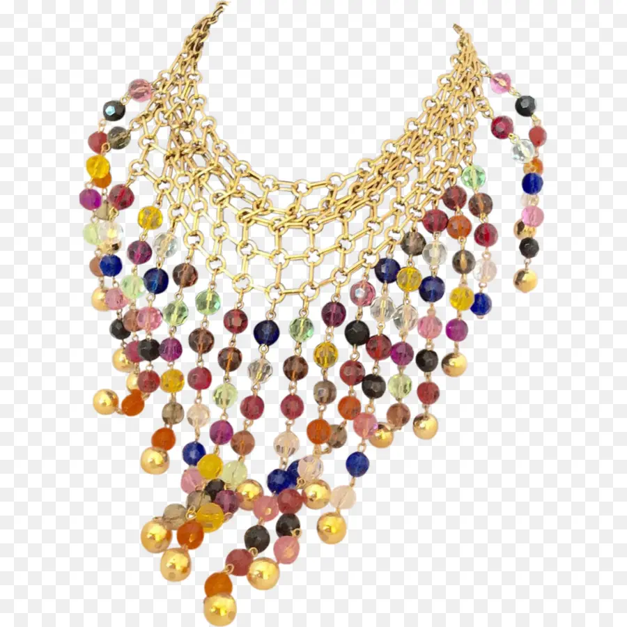 Collar De Cuentas De Colores，Rosario PNG