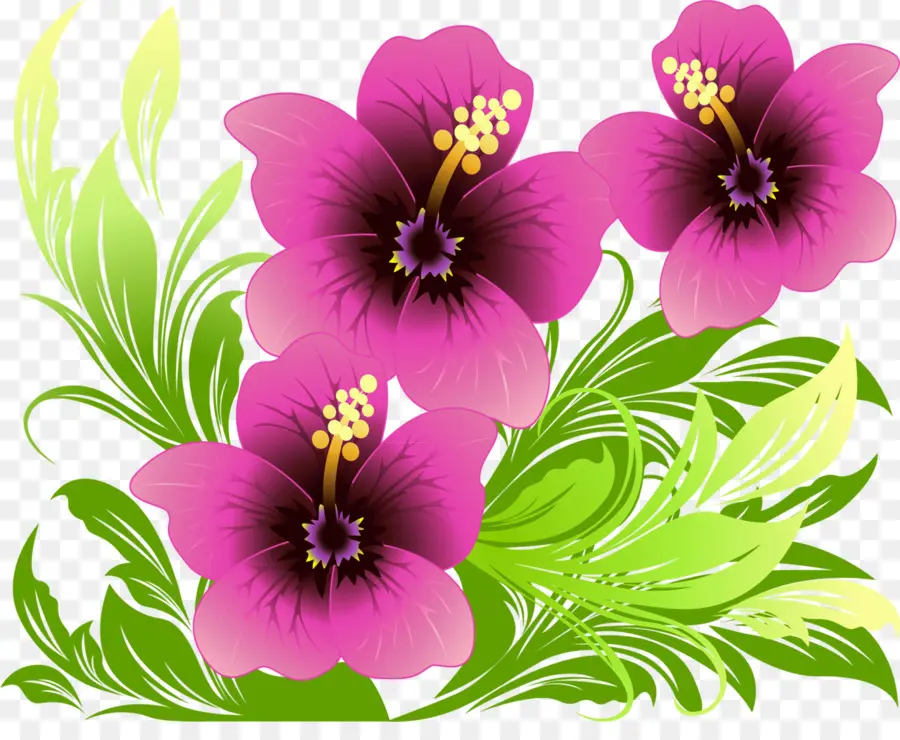 Flor，Púrpura PNG