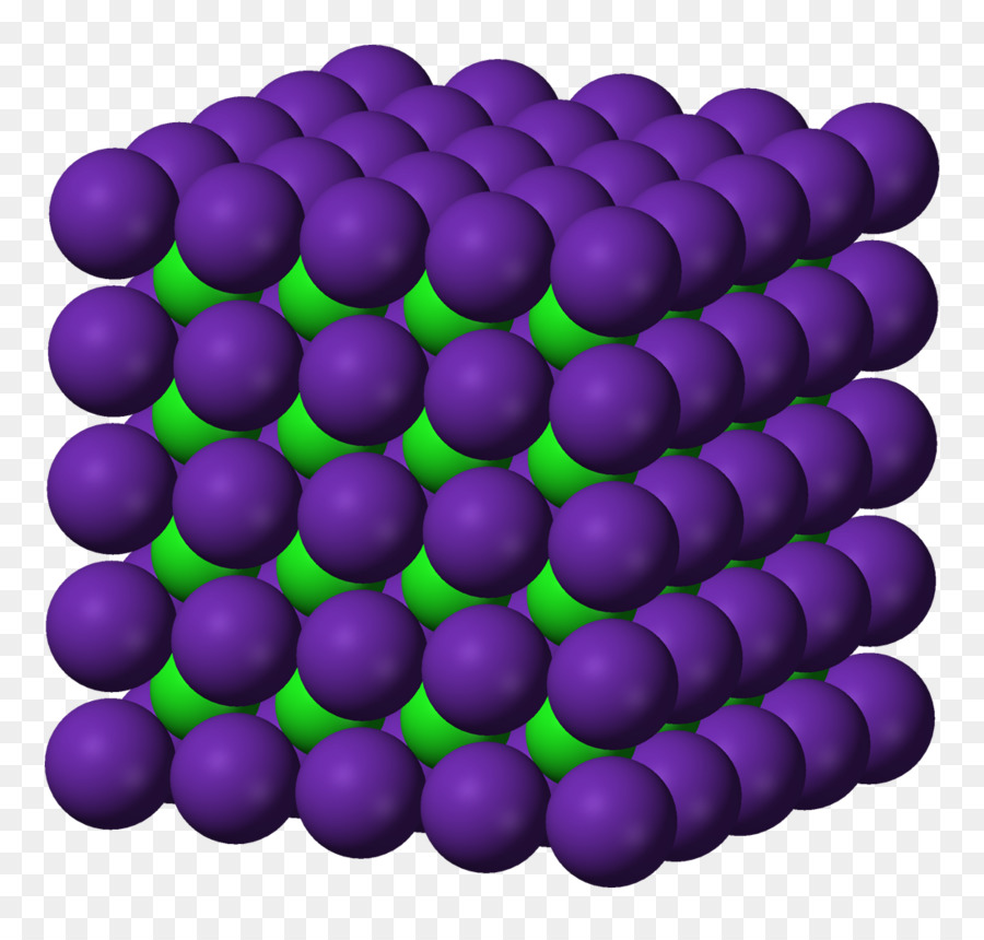 De Cloruro De Cesio，La Estructura De Cristal PNG