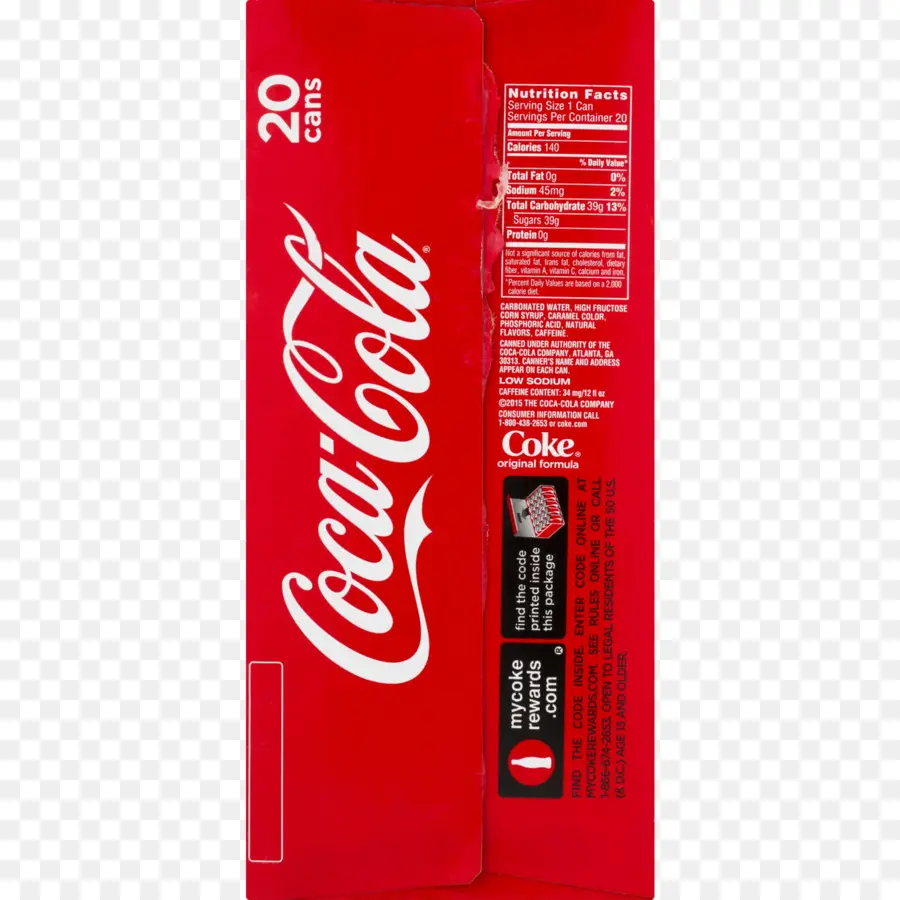 Cocacola，Las Bebidas Gaseosas PNG