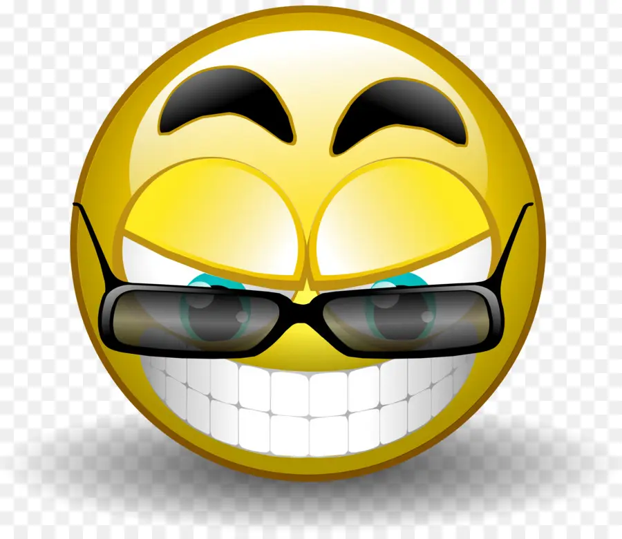 Emoji Sonriente，Gafas De Sol PNG