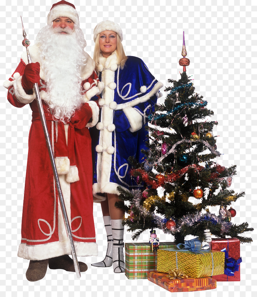 árbol De Navidad，Papá Noel PNG