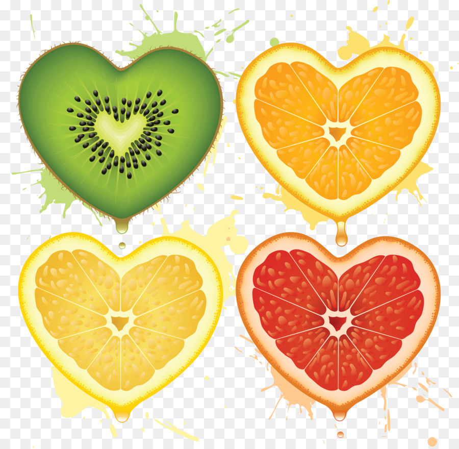 Frutas En Forma De Corazón，Kiwi PNG