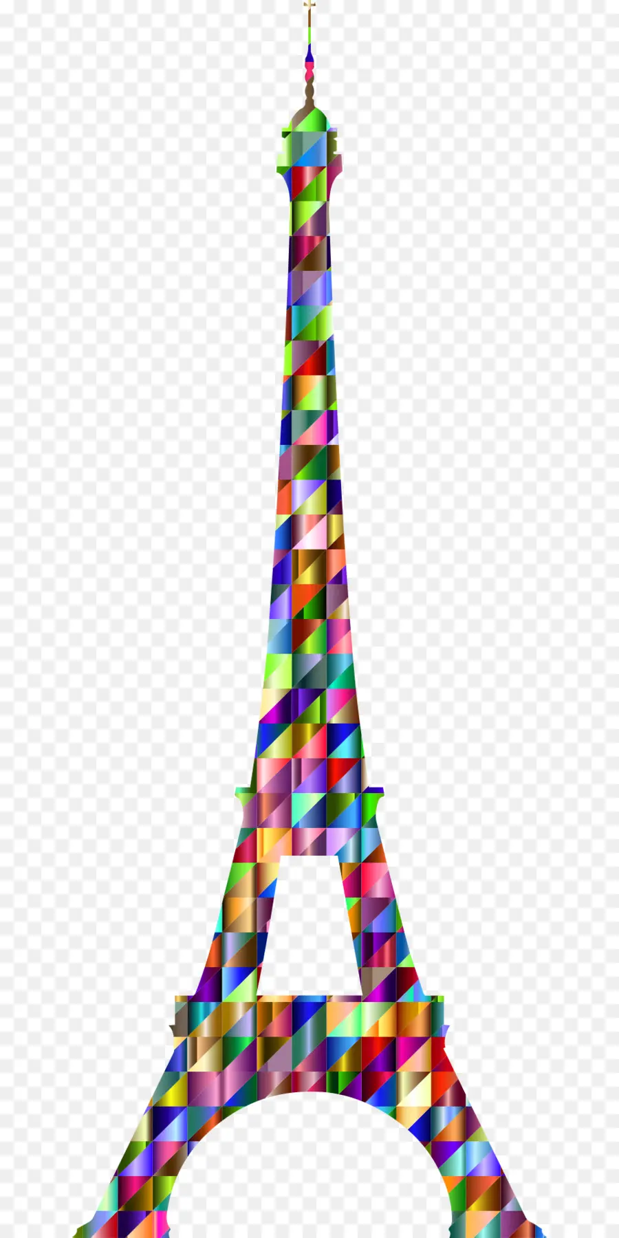 Colorida Torre Eiffel，París PNG