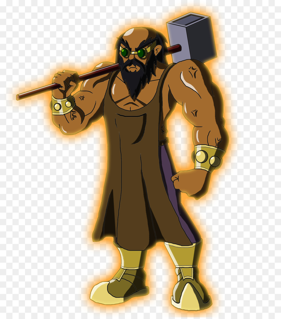 Herrero Con Martillo，Muscular PNG