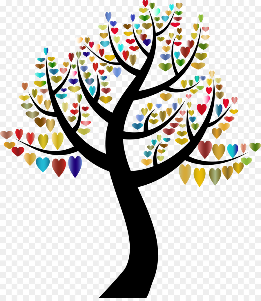 árbol Colorido，Hojas PNG