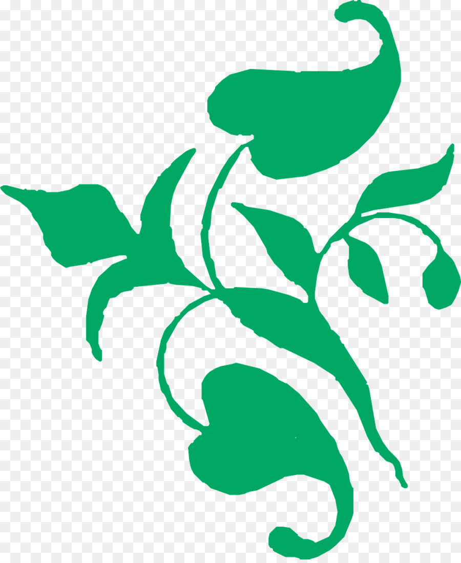 Diseño Floral Verde，Flor PNG