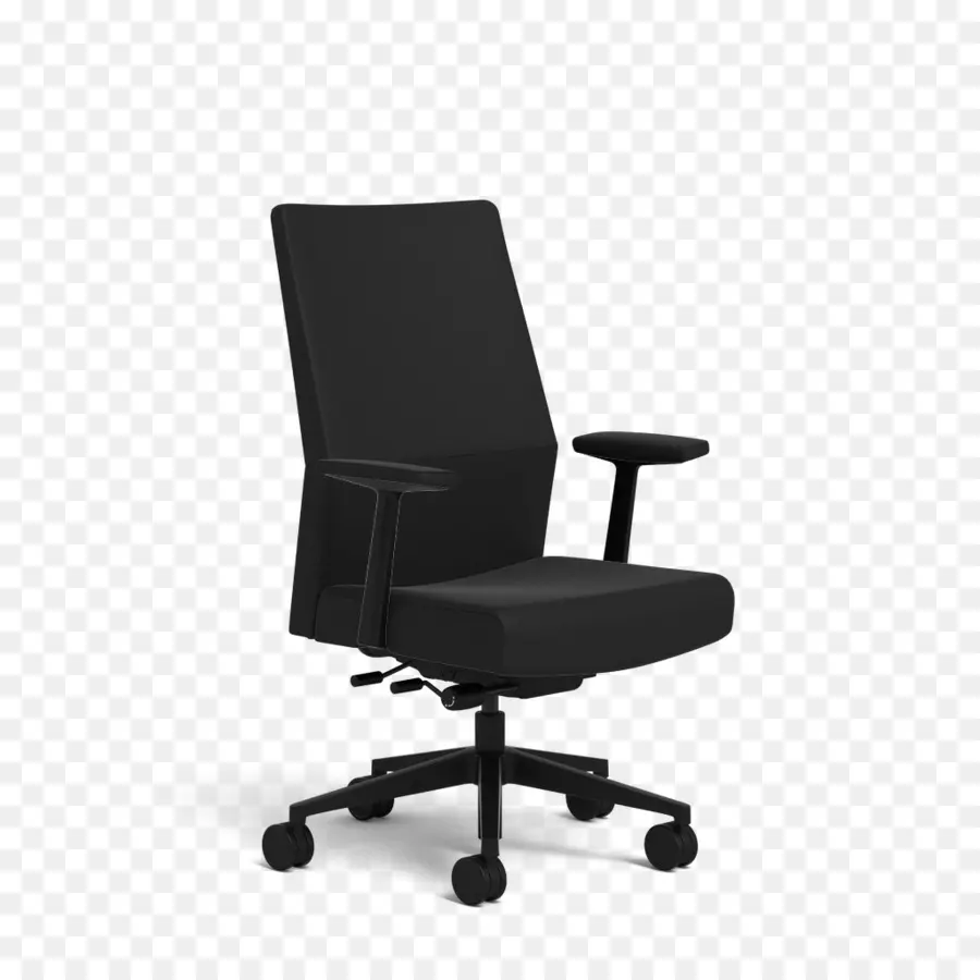 Silla De Oficina，Negro PNG