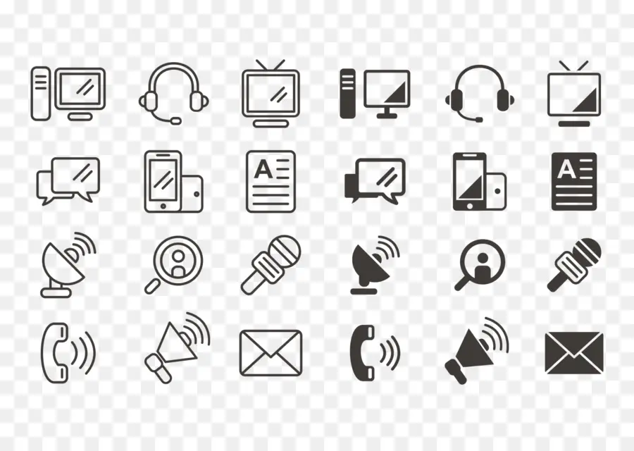 Iconos De Comunicación，Dispositivos PNG