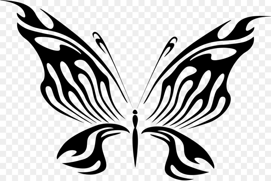 Mariposa，Arte De Línea PNG