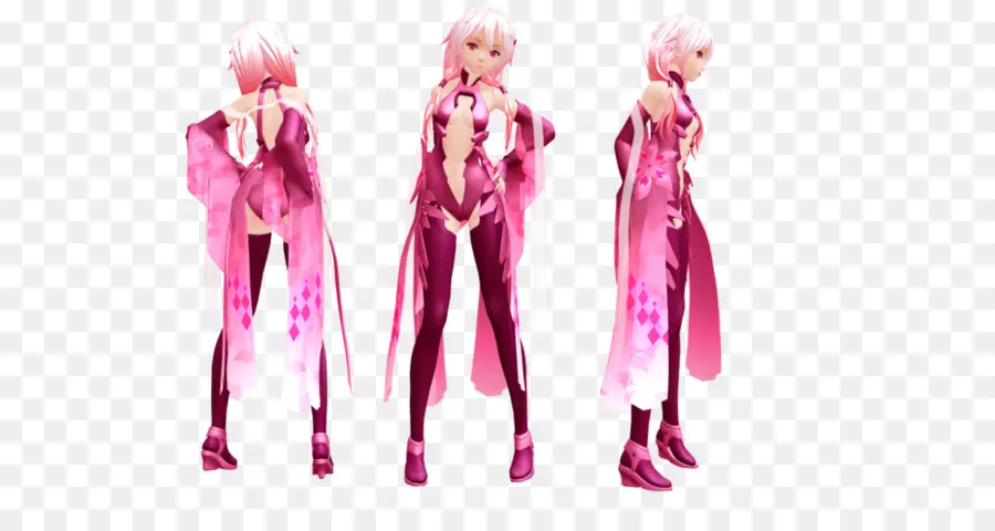 Personaje Animado，Traje Rosa PNG