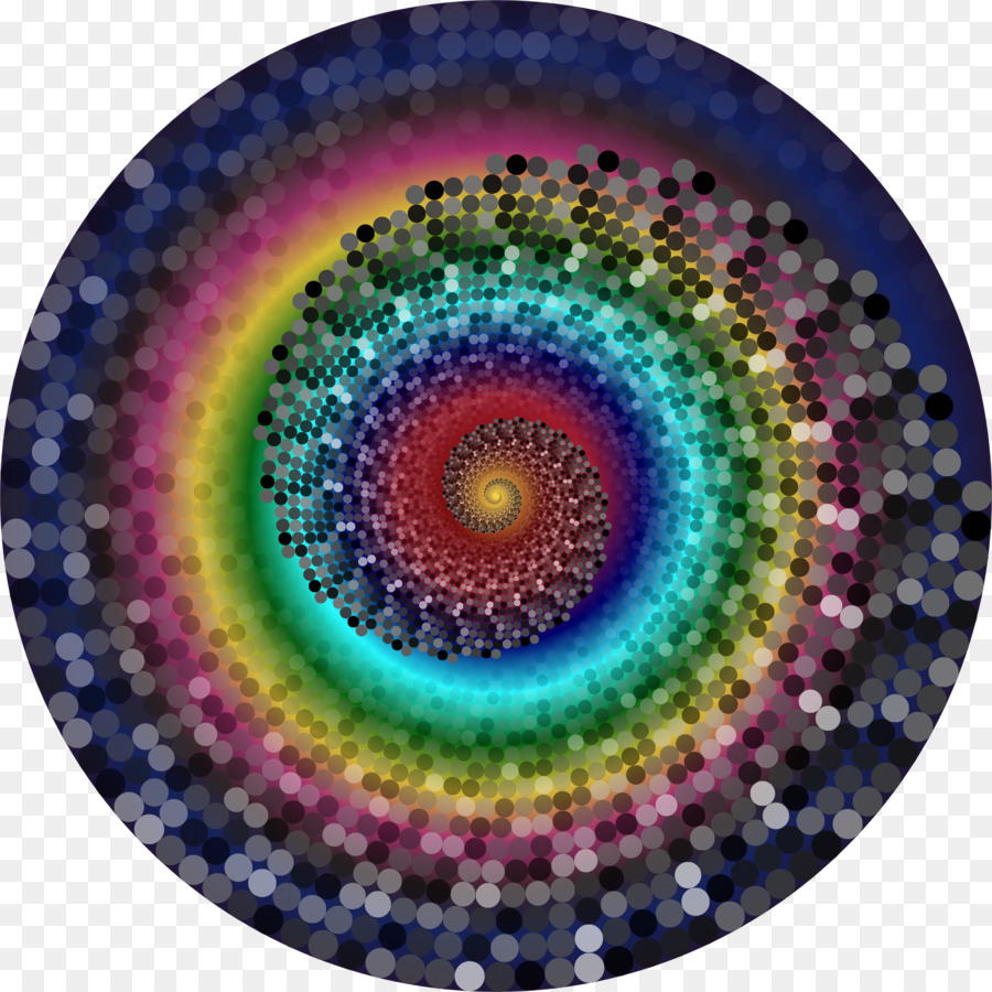 Espiral Colorida，Puntos PNG