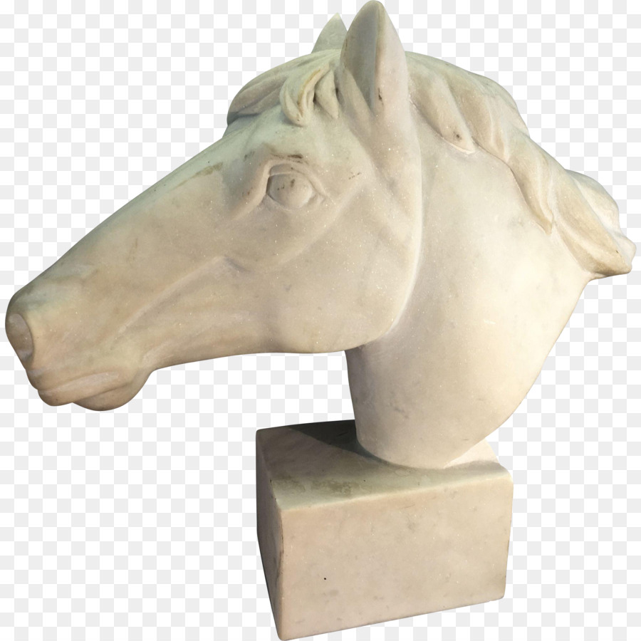 Escultura De Cabeza De Caballo，Mármol PNG