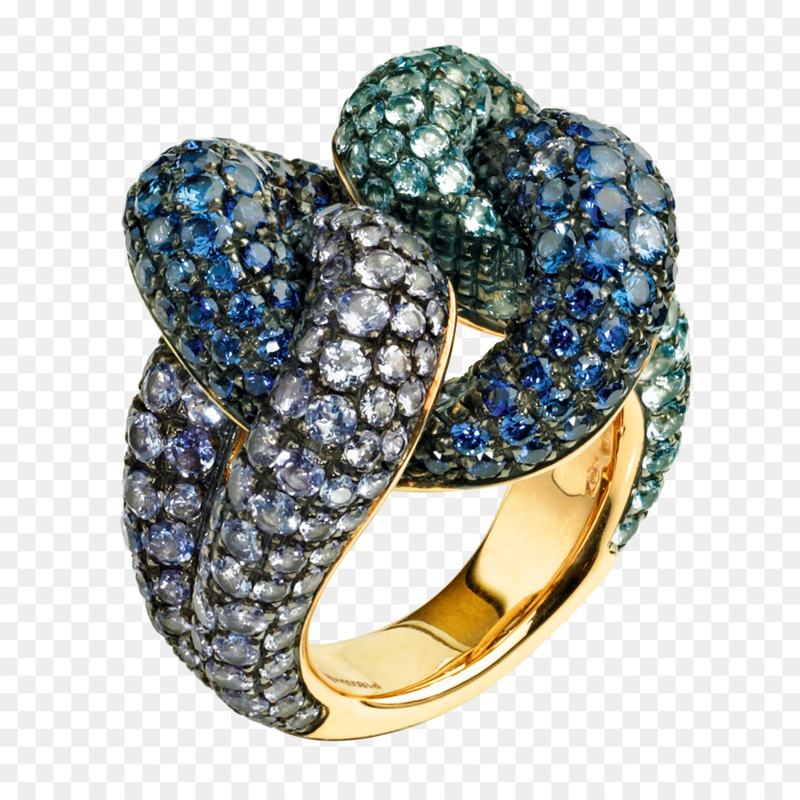 Anillo De Piedras Preciosas，Oro PNG