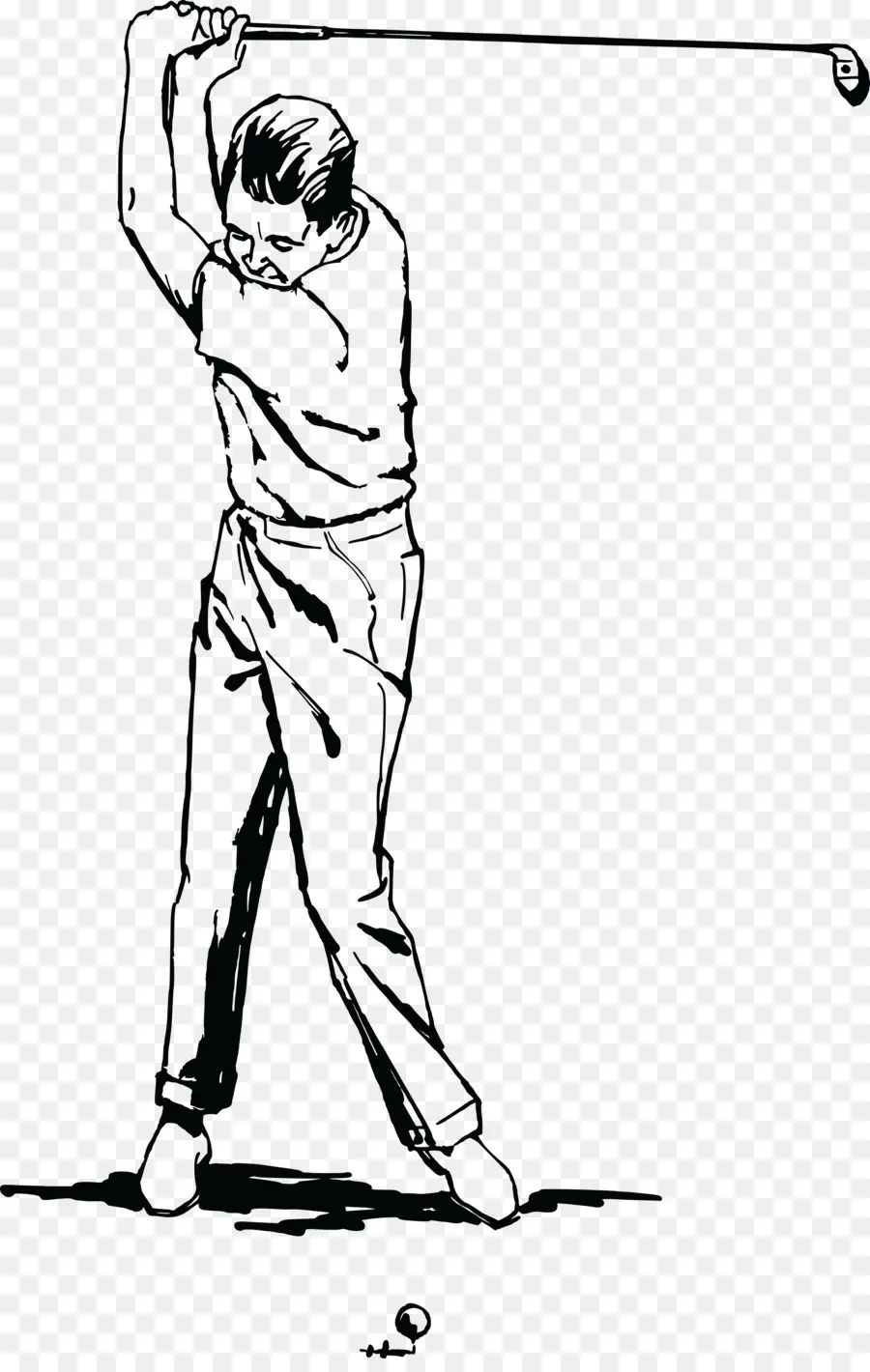 Golfista Balanceándose，Golfista PNG