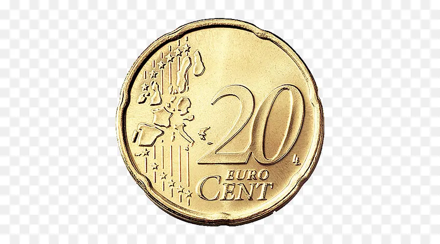 Moneda De 20 Céntimos De Euro，Euro PNG