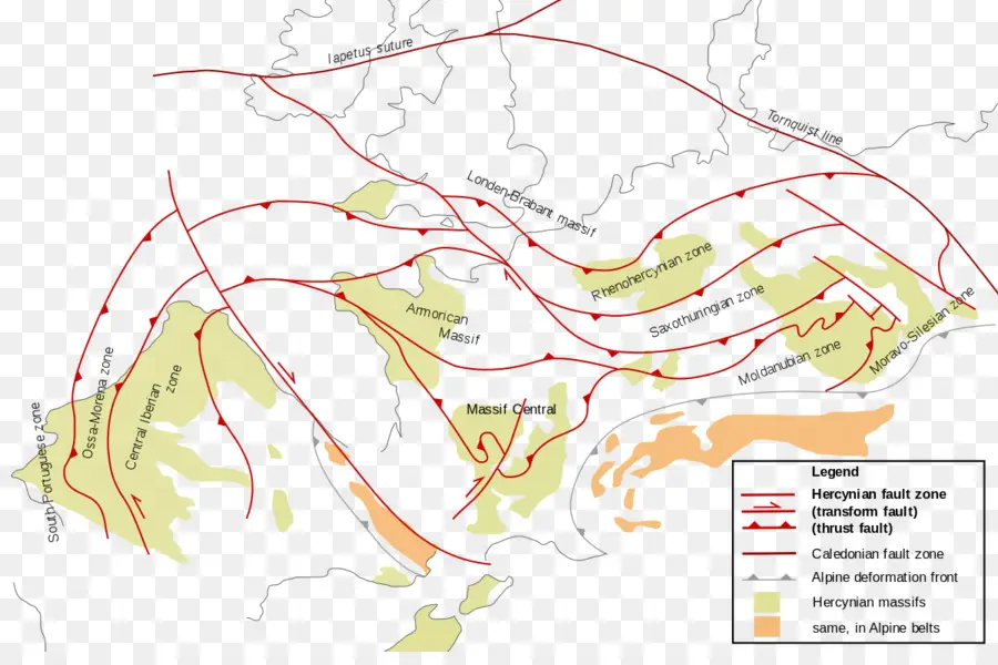 Variscan Orogenia，Rhenohercynian Zona PNG