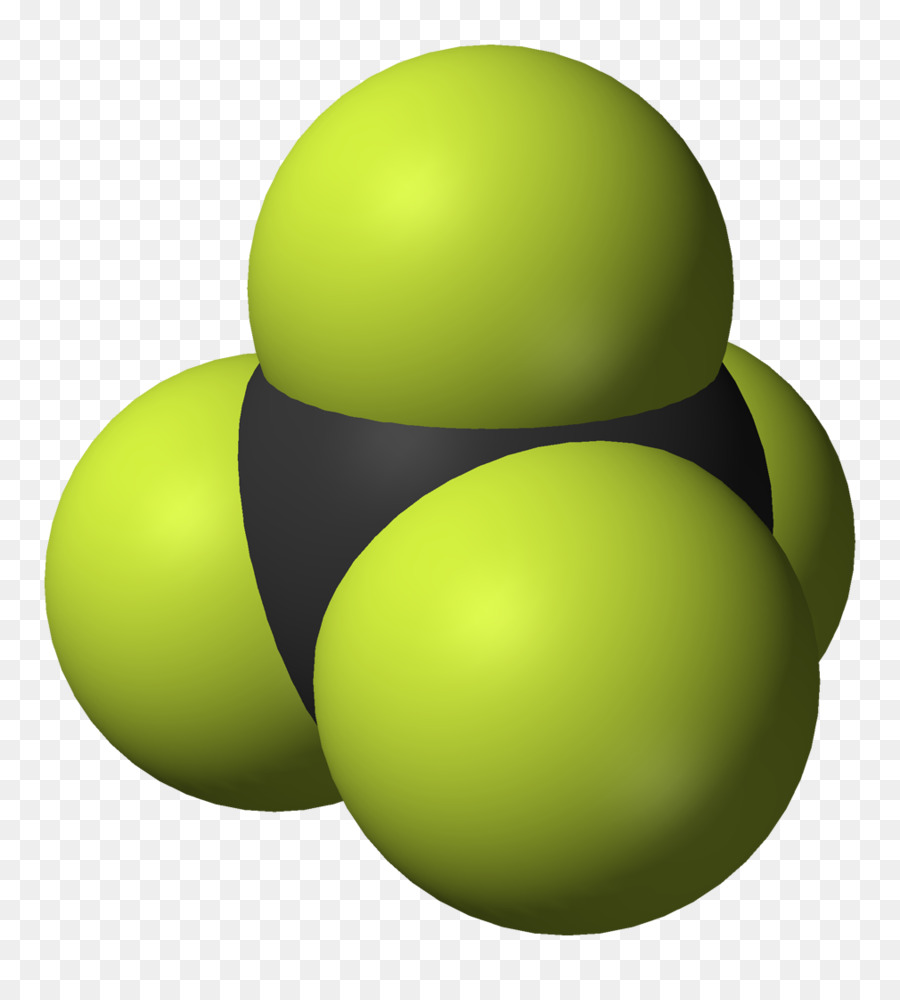 Tetrafluorometano，Modelo De Relleno Espacial PNG