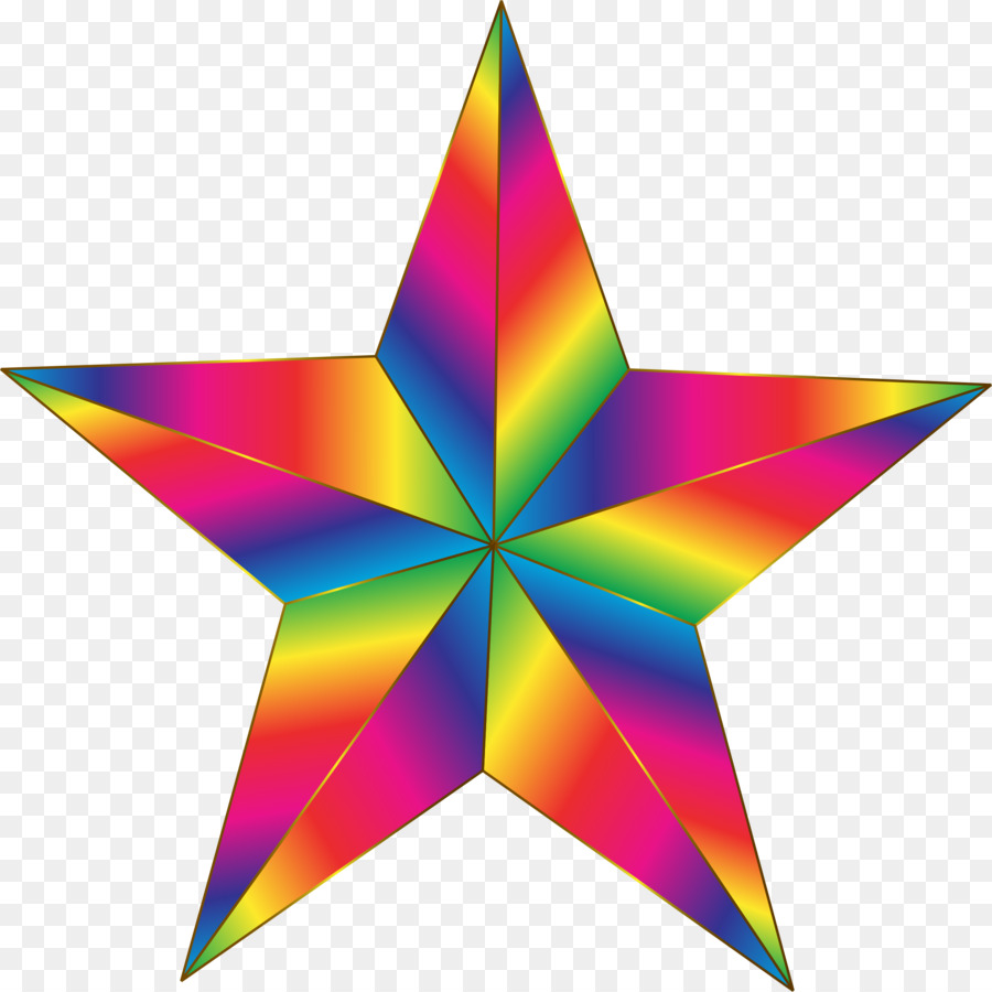 Estrella Arcoiris，Vistoso PNG