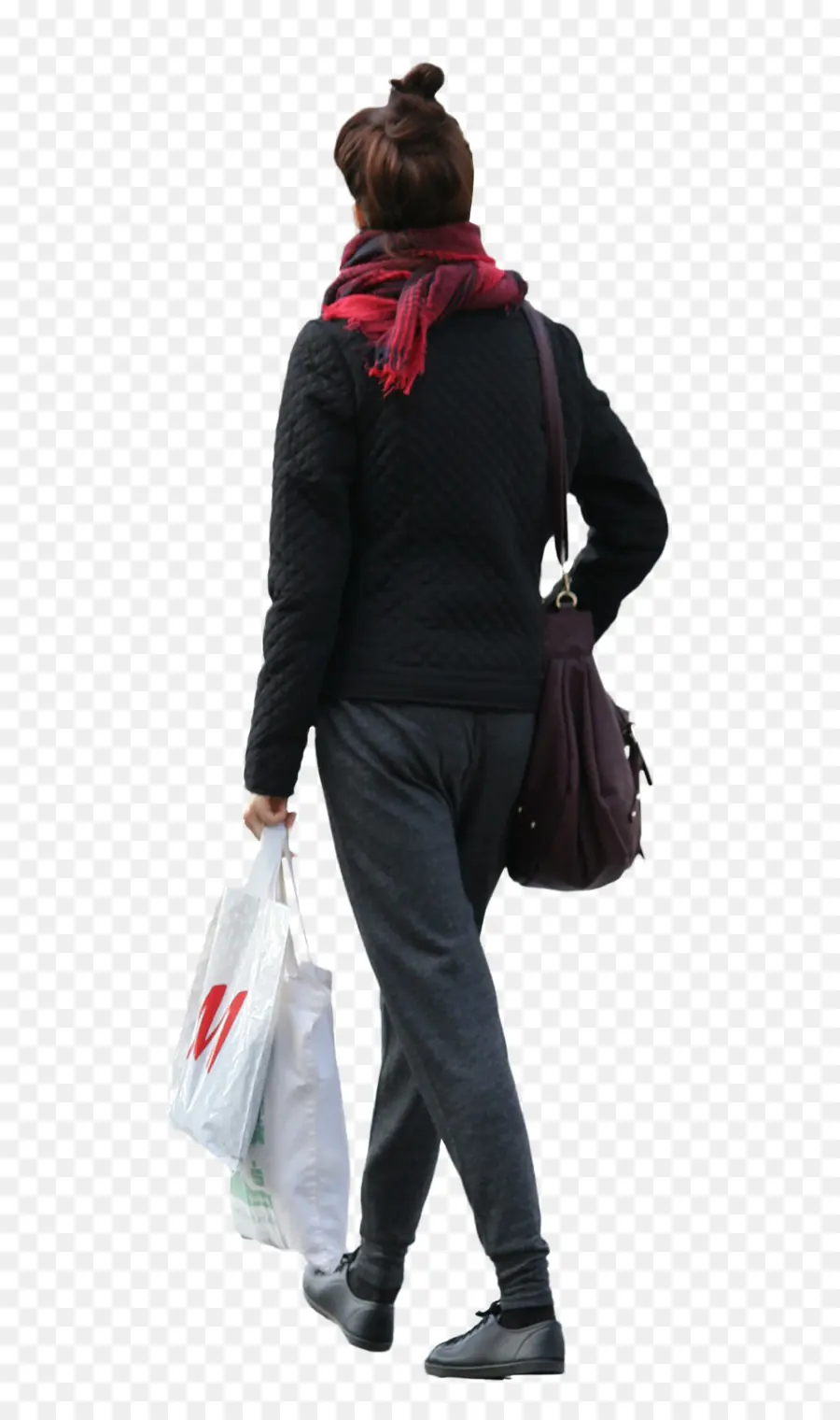 Mujer De Compras，Bolsa De La Compra PNG