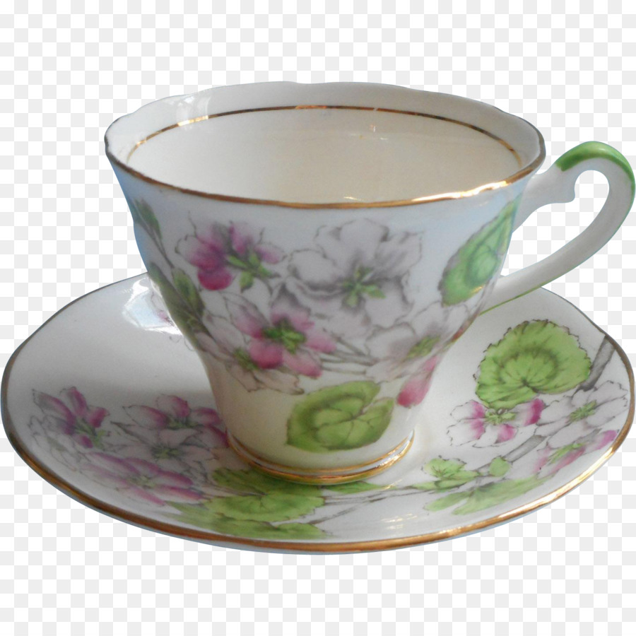 Taza De Té Floral，Platillo PNG