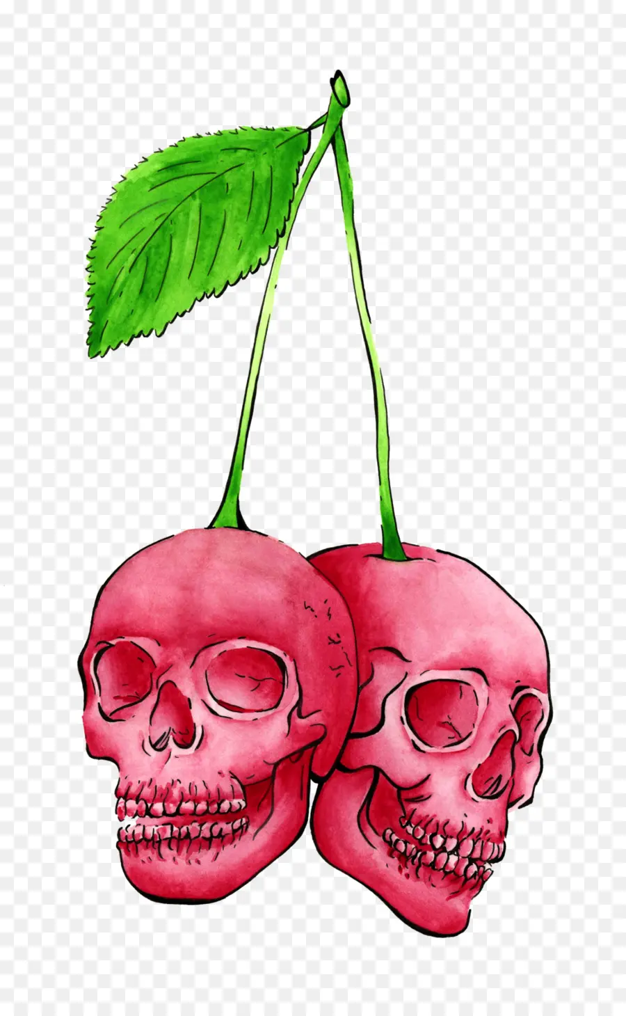 Cerezas Calavera，Arte PNG