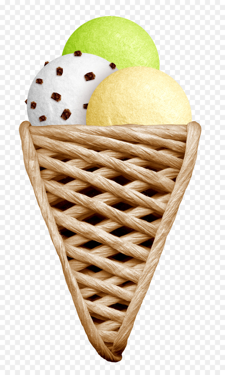 Conos De Helado，Cesta PNG