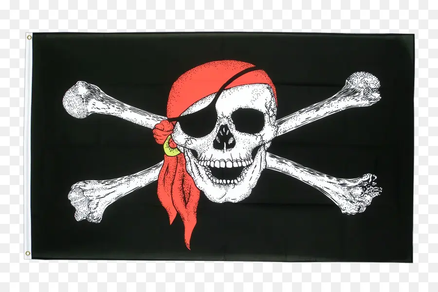 Calavera Pirata，Tibias Cruzadas PNG