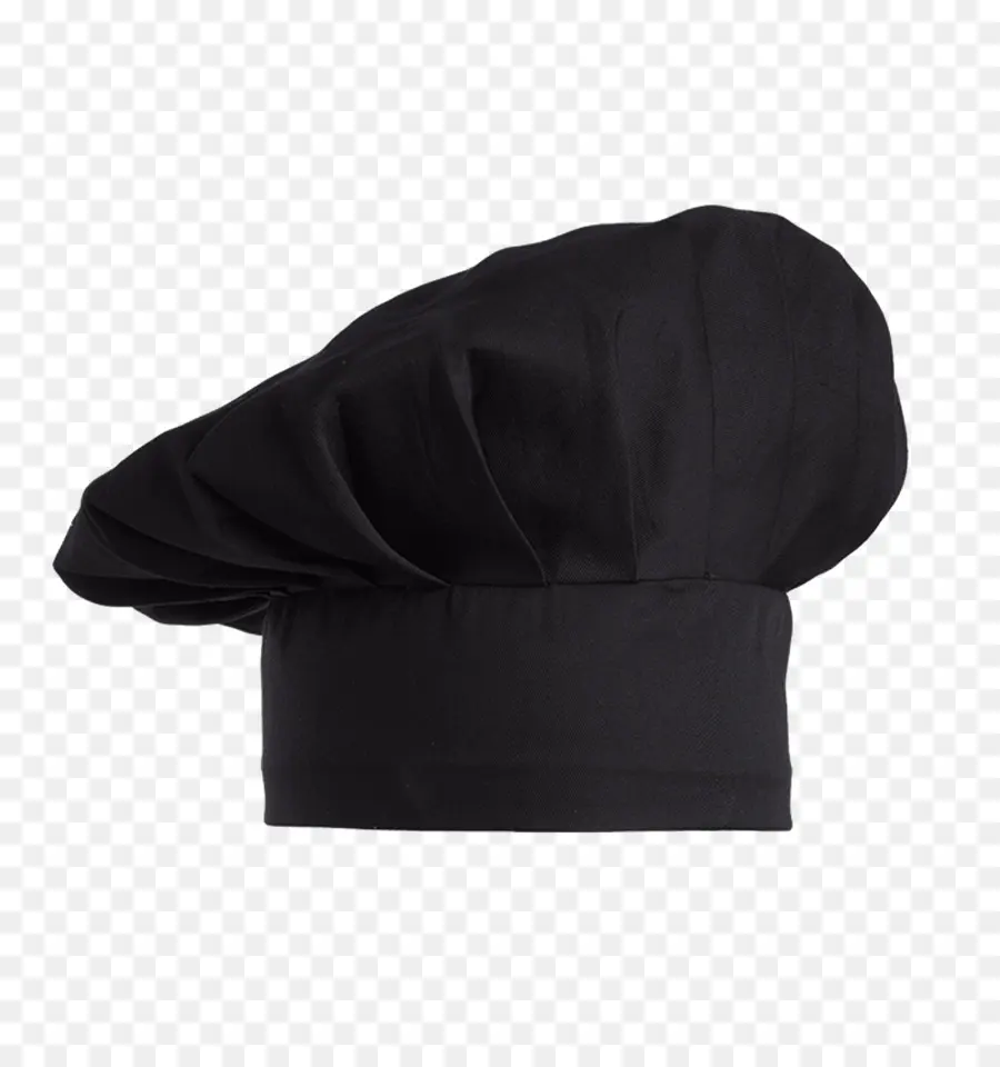 Gorro De Cocinero，Negro PNG