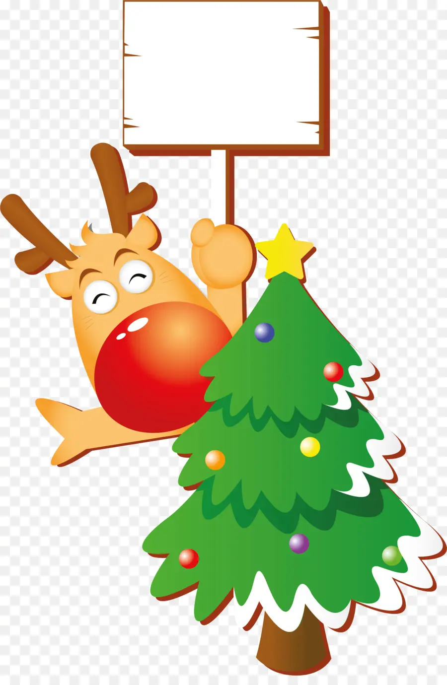 Reno De Navidad，Árbol PNG