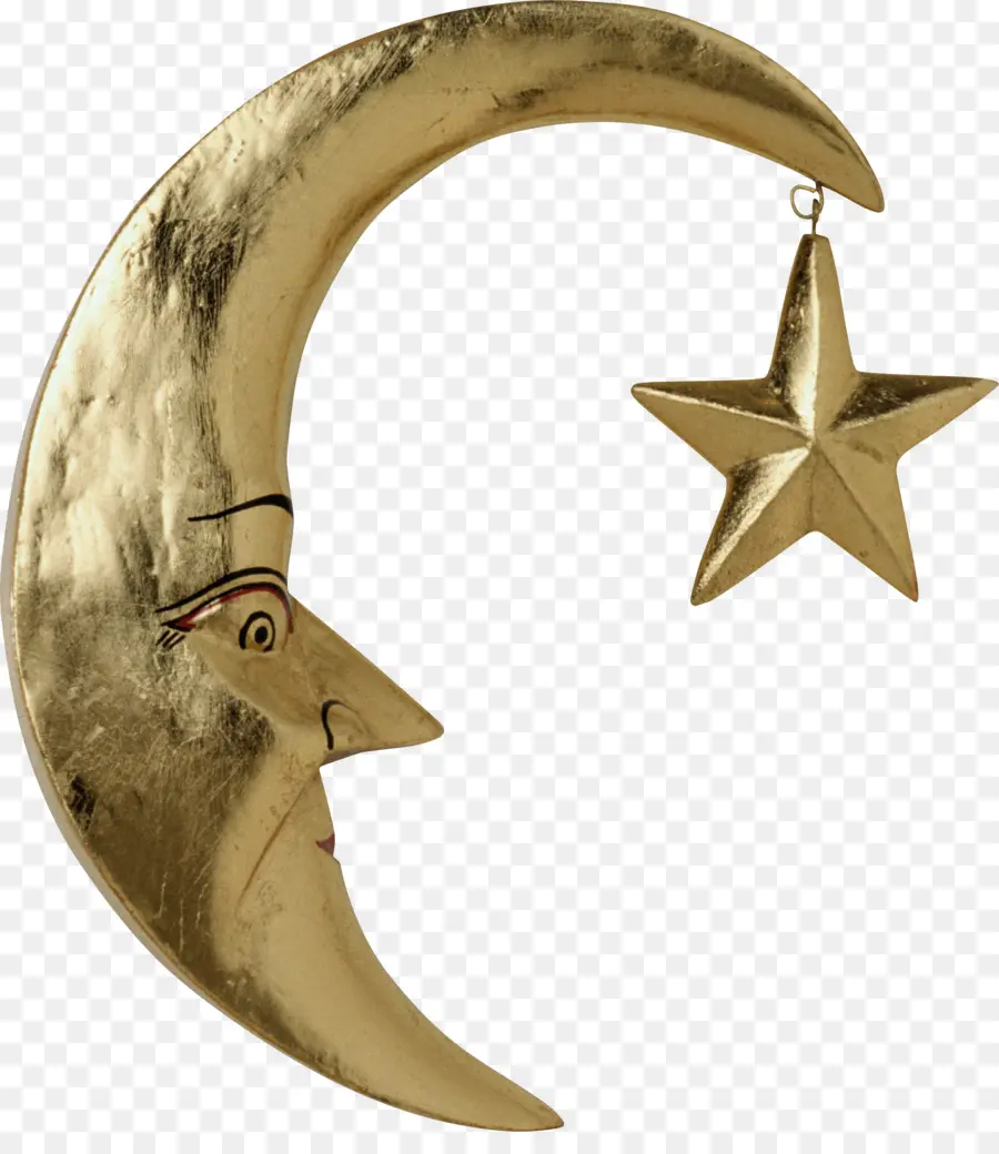 Luna Creciente，Estrella PNG