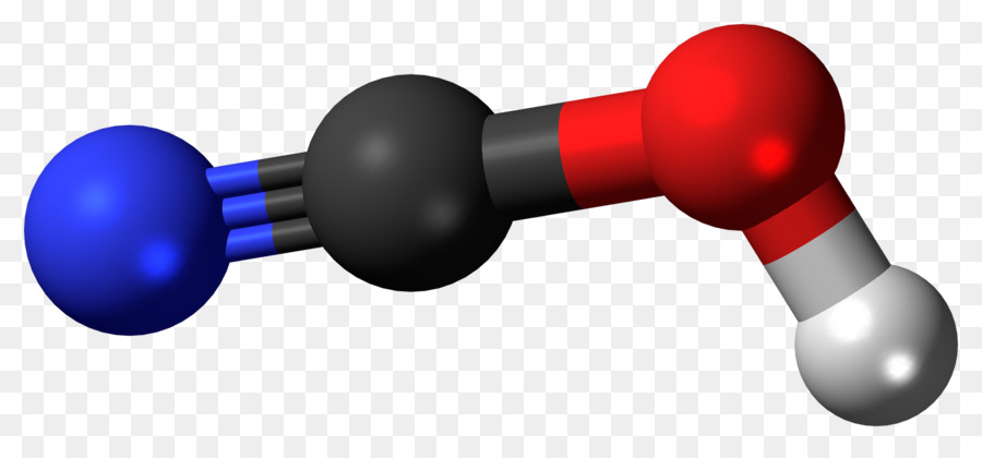 Ballandstick Modelo，ácido Isociánico PNG