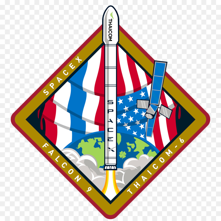 Parche Spacex Falcon 9，Espaciox PNG