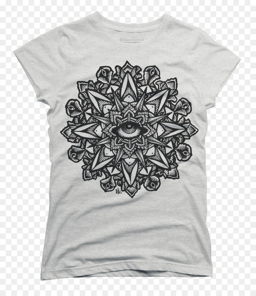 Camiseta，Mandala PNG