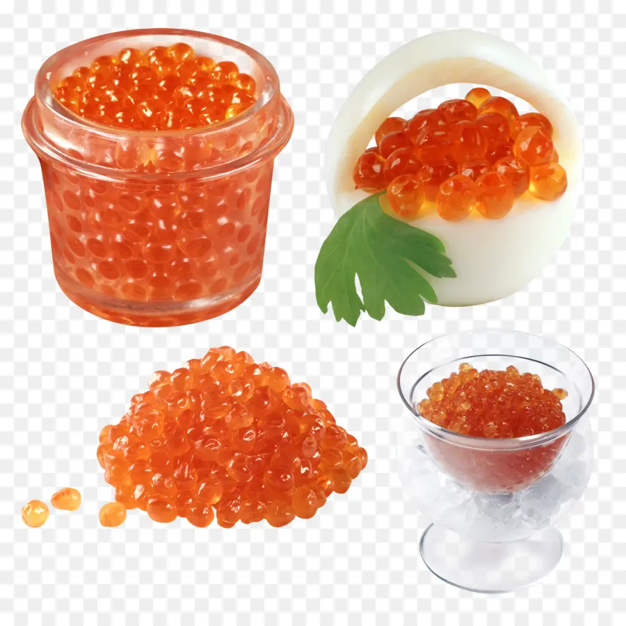 Caviar，Salmón Chum PNG