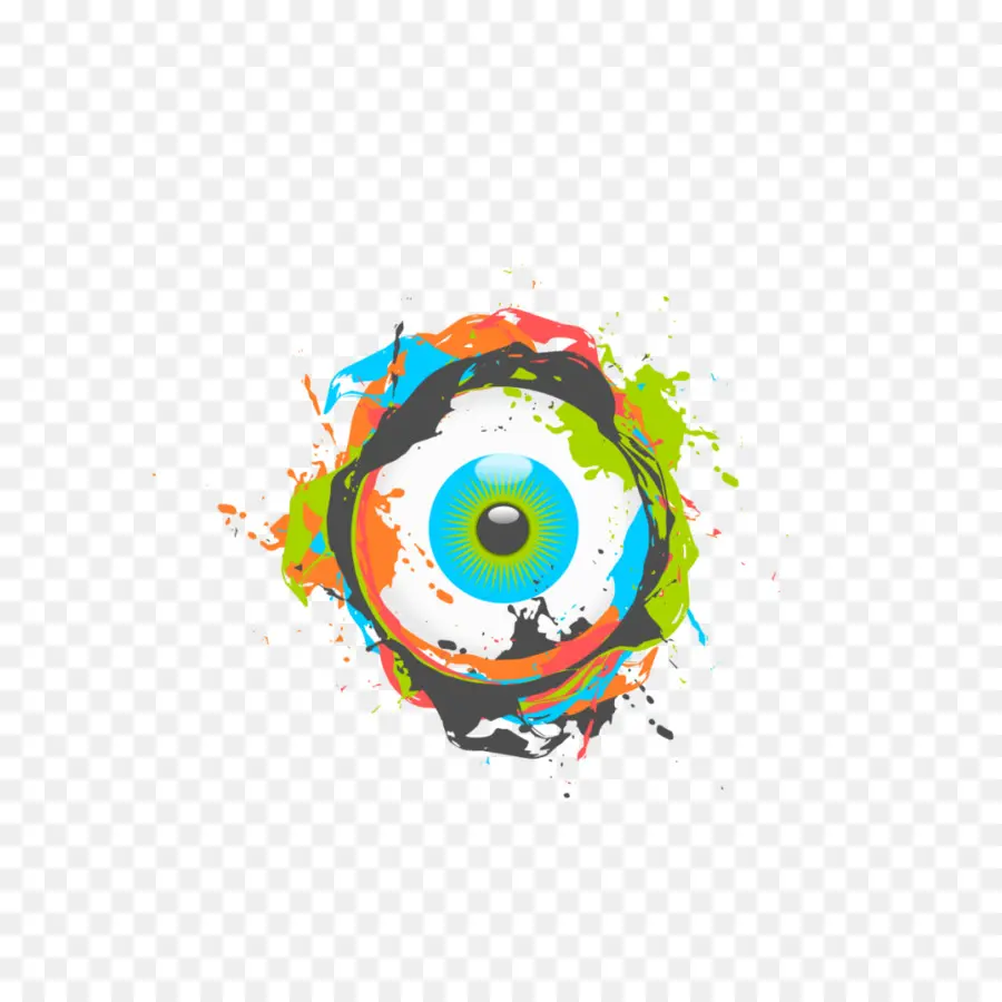 Ojo Colorido，Abstracto PNG