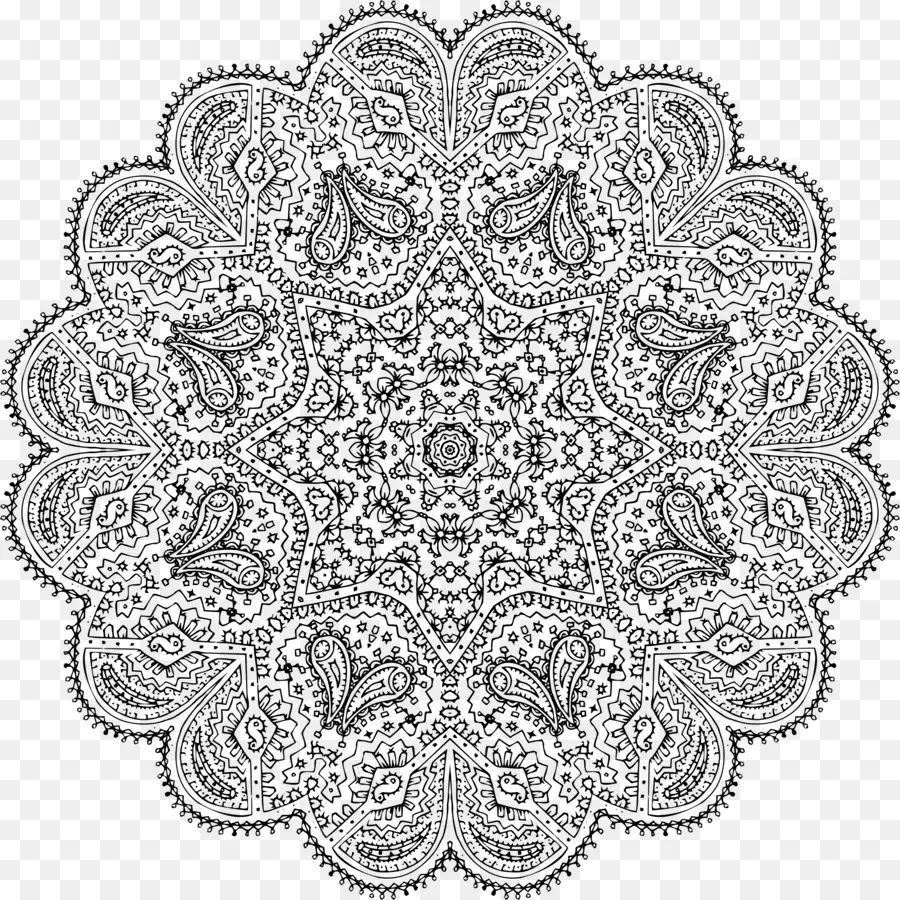 Mandala，Libro Para Colorear PNG