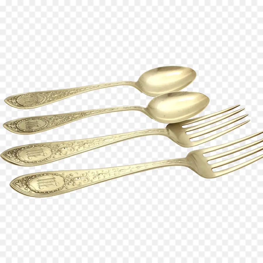 Cubiertos De Oro，Horquillas PNG