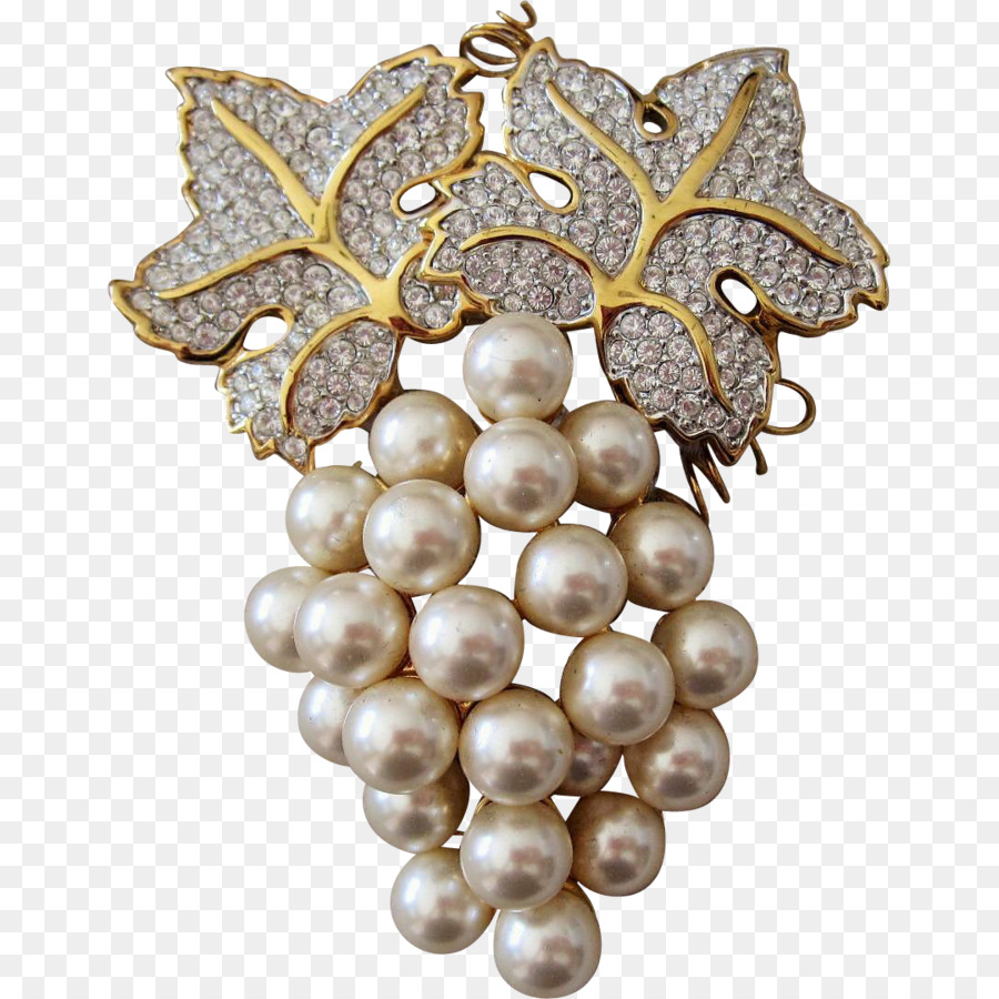 Broche Uvas Perlas，Perlas PNG