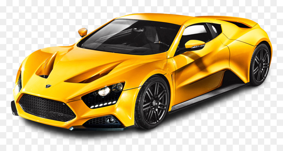 Coche Deportivo Amarillo，Automóvil PNG